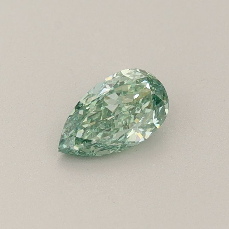 0.36 CT Fancy Vivid Green PEAR
