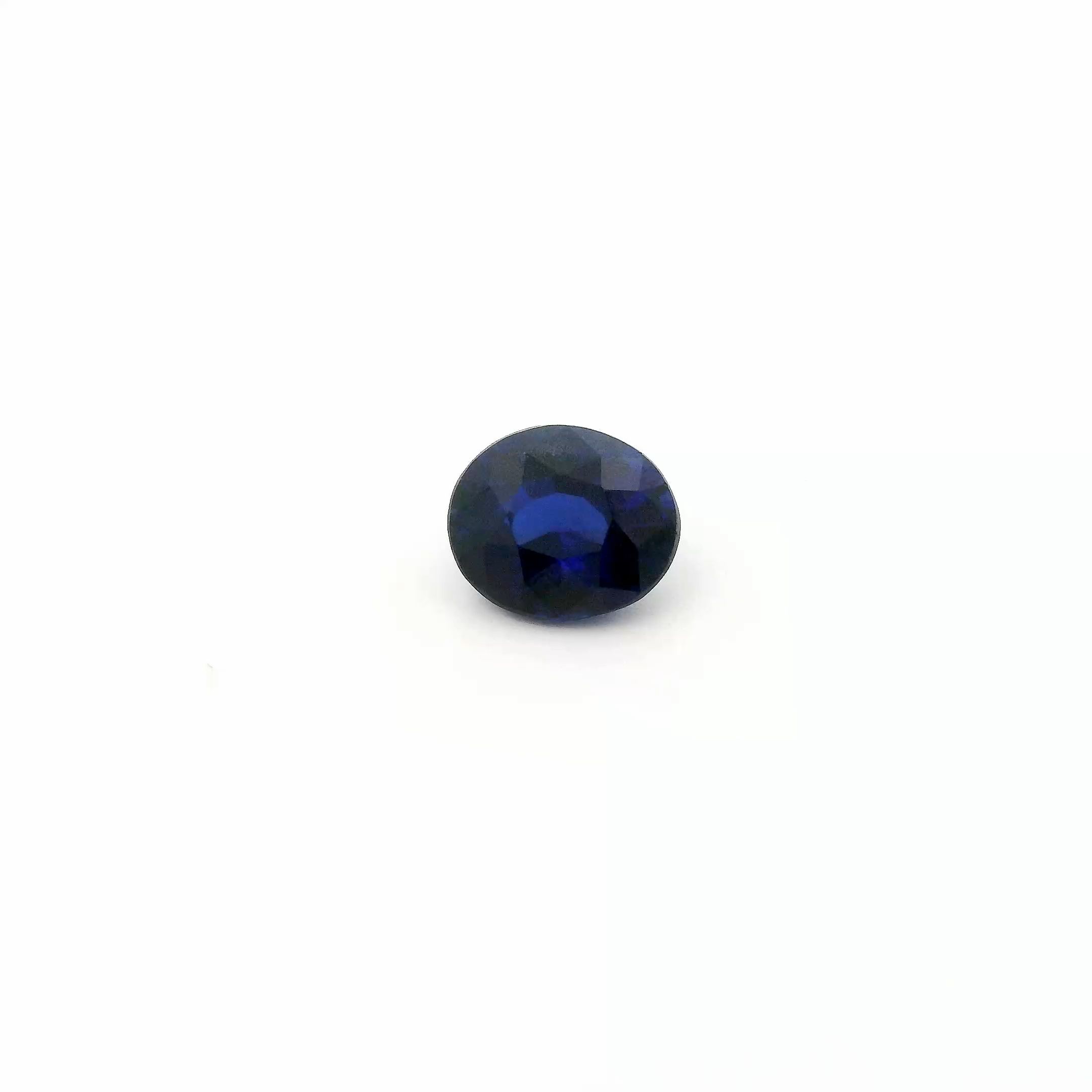 SAPPHIRE Oval 0.6ct BLUE EC FACETED