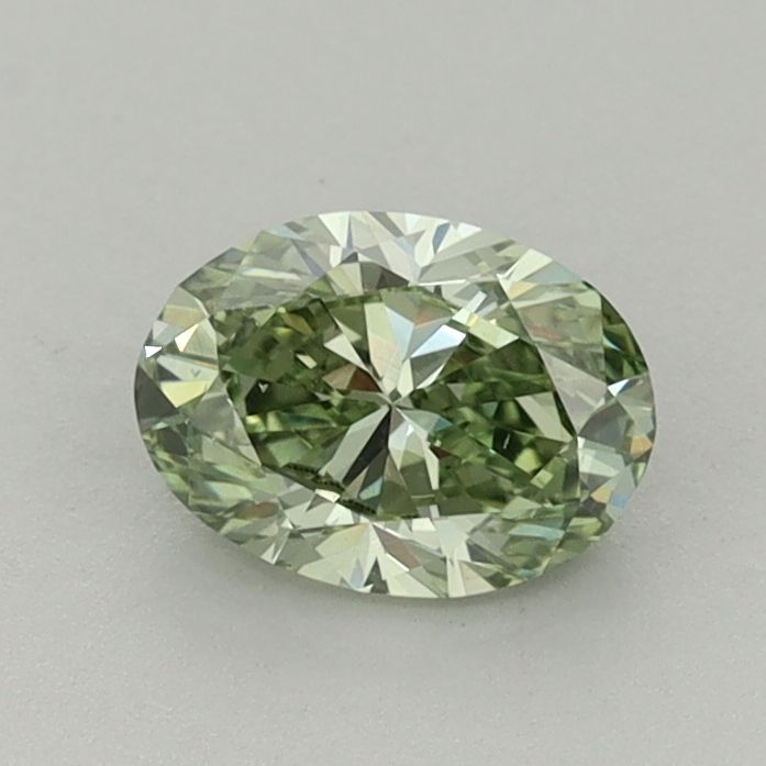 0.72 CT Fancy Vivid Green OVAL