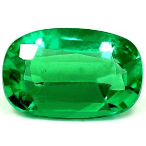Szmaragd 1,03 ct, zielony, szlif cushion