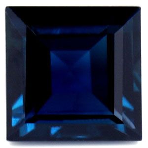 Szafir 1,21 ct, niebieski, szlif kwadratowy