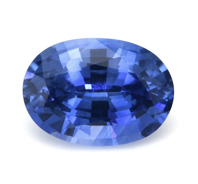 Szafir 1,06 ct, niebieski, szlif owalny