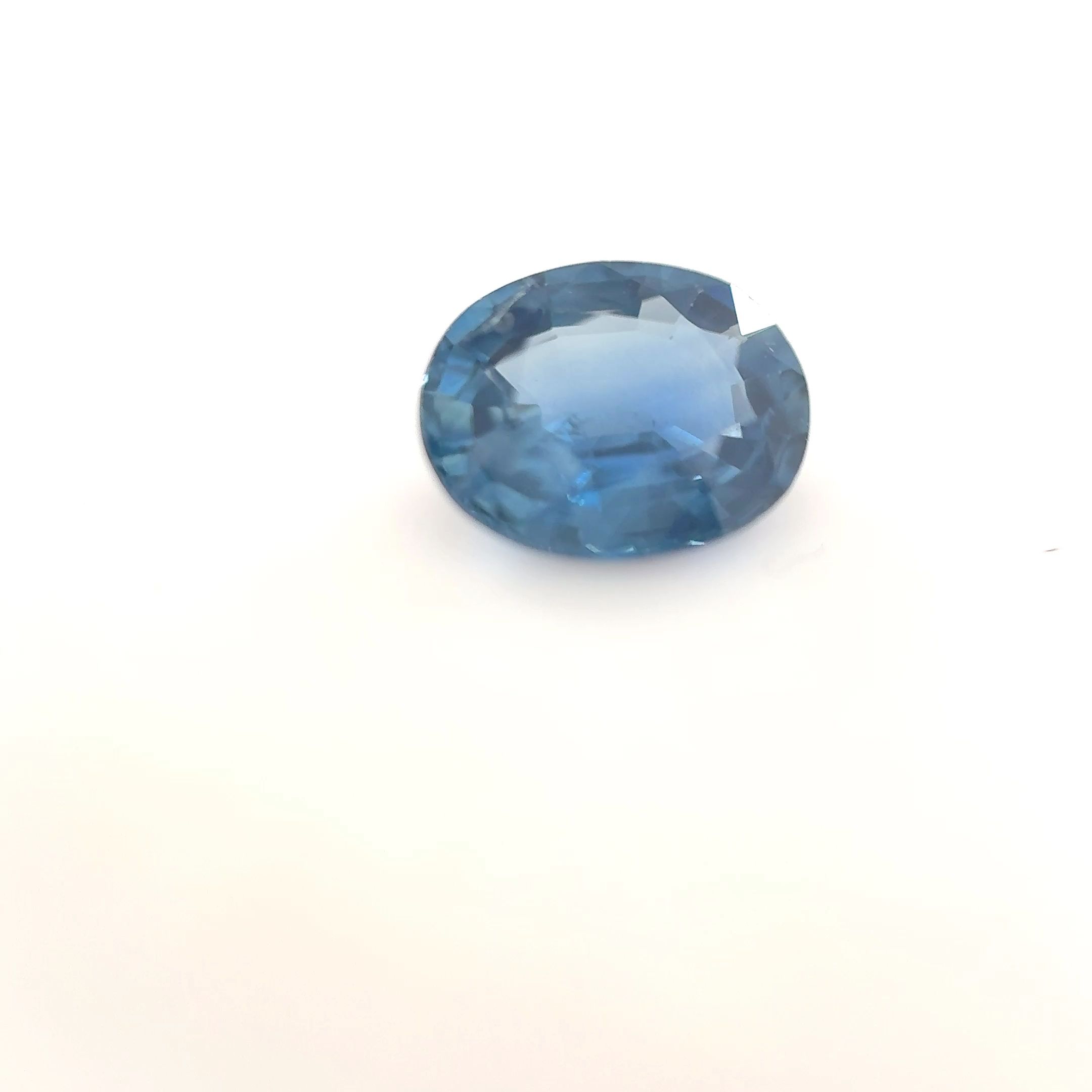 Szafir 1,13 ct, niebieski, szlif owalny