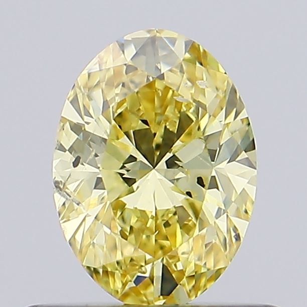 0.52 CT Fancy Vivid Yellow OVAL
