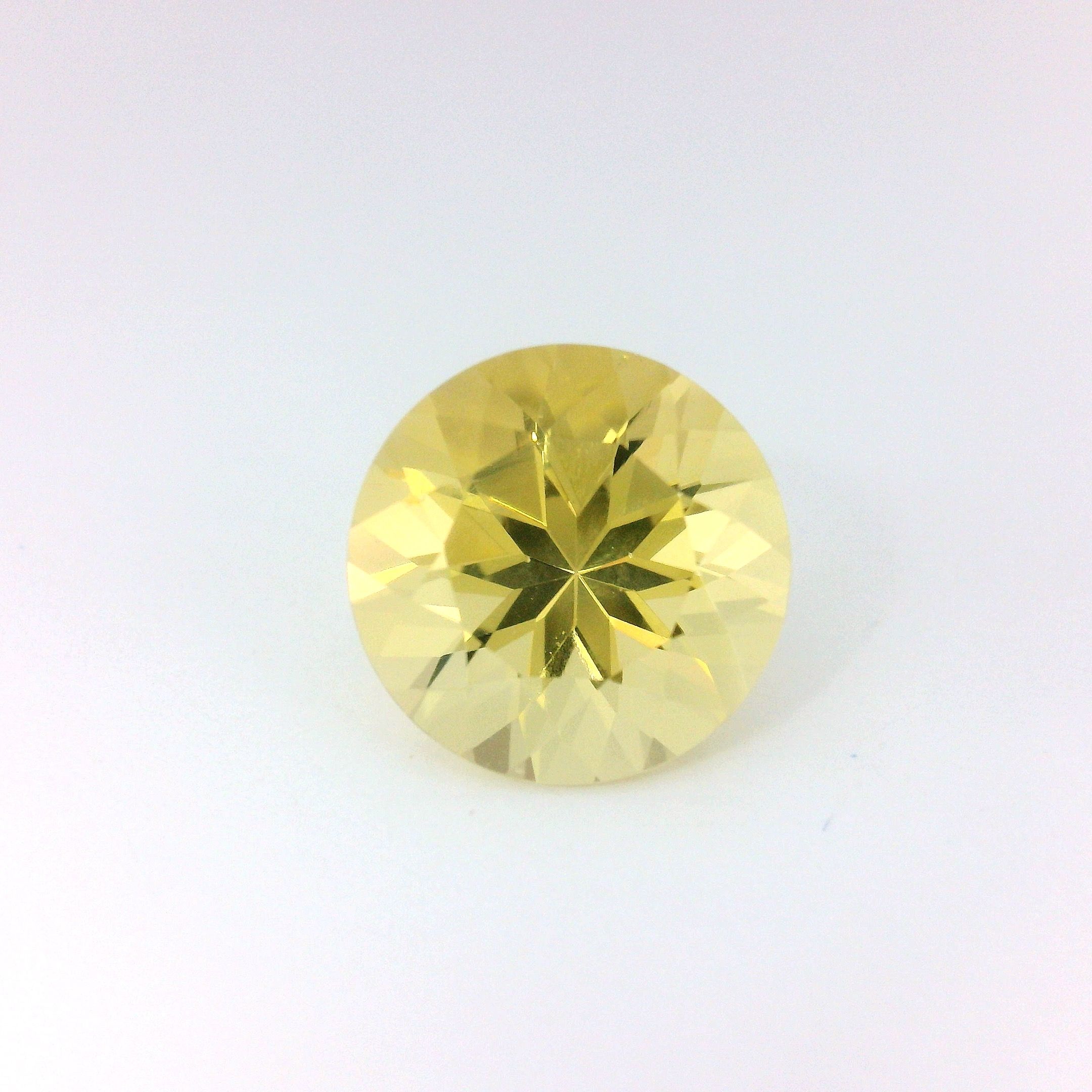 Heliodor 3,10 ct, żółty, szlif okrągły