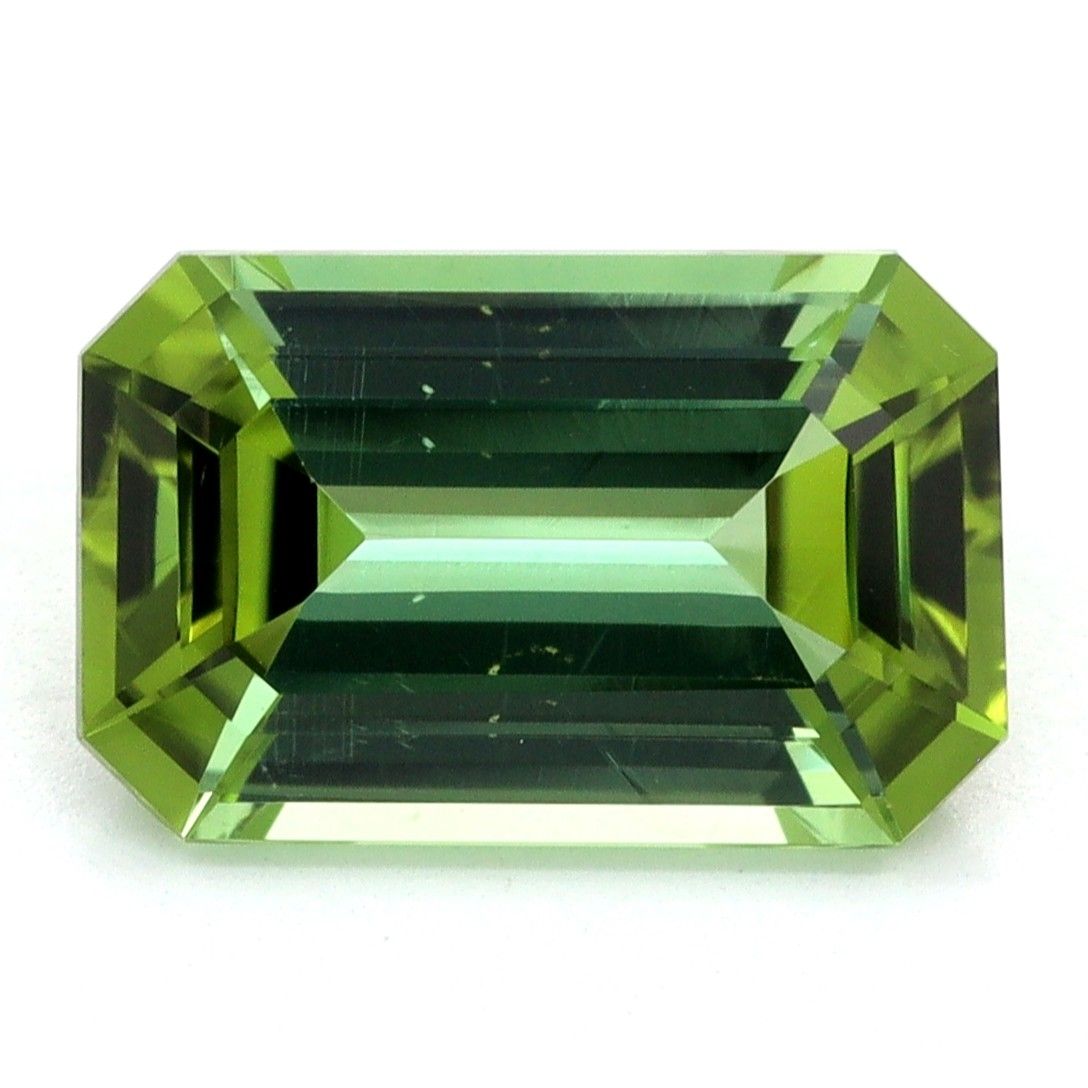 Turmalin 1,80 ct, zielony, szlif szmaragdowy