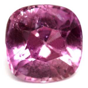 Szafir 1,48 ct, różowy, szlif cushion