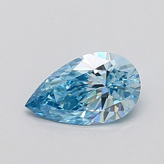 0.37-carat pear diamond with null color, null cut, and VS1 clarity.
