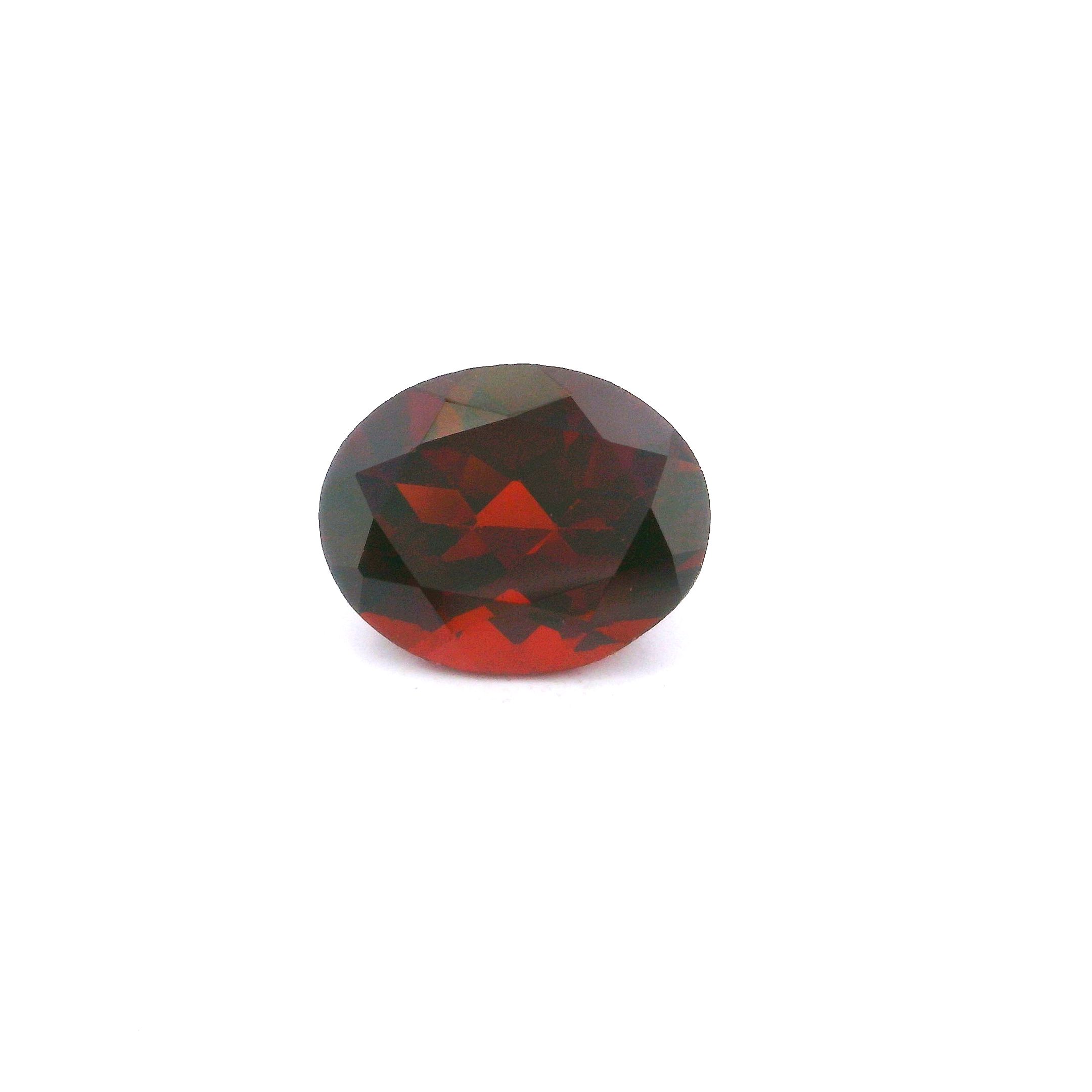 Granat 3,23 ct, czerwony, szlif owalny