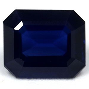 SAPPHIRE FACETED 3.2ct BLUE Deep Blue EC THAILAND HEATED