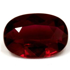 Rubin 3,02 ct, czerwony, szlif owalny