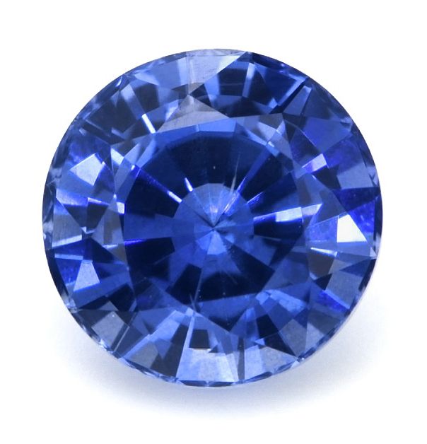 Szafir 1,22 ct, niebieski, szlif okrągły