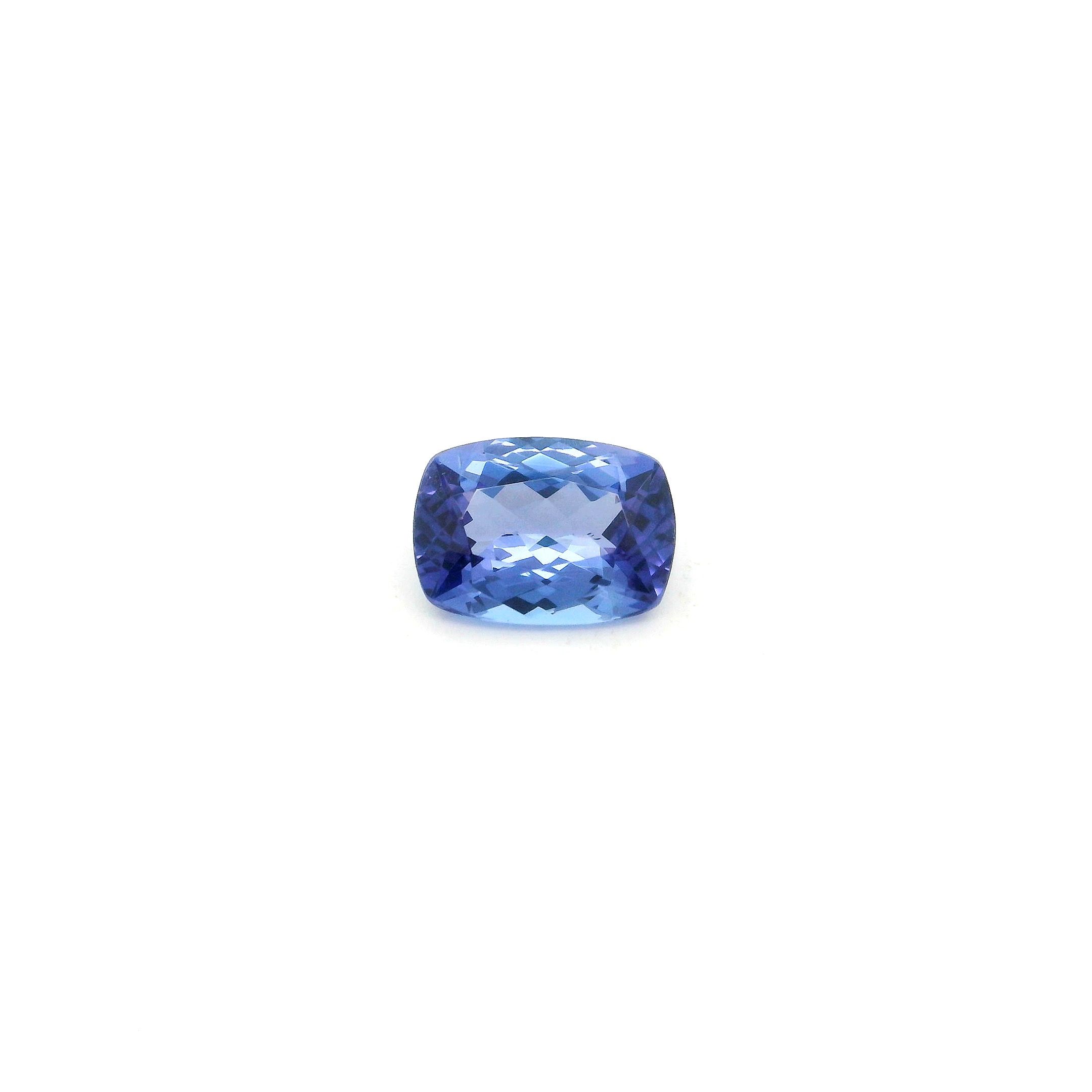Tanzanit 1,17 ct, niebieski, szlif cushion