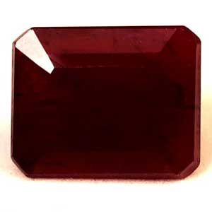 Rubin 1,37 ct, czerwony, szlif szmaragdowy