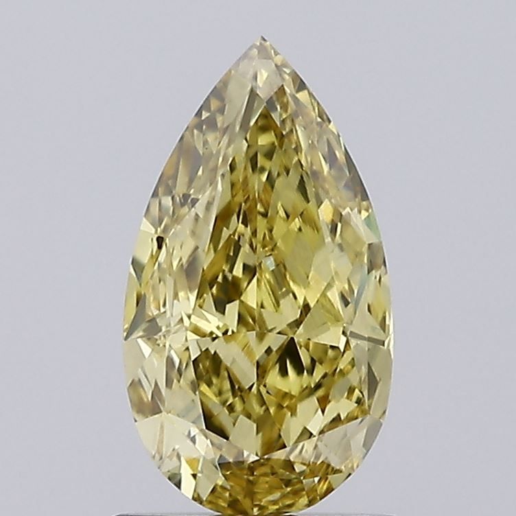 1.36 CT Fancy Vivid Yellow PEAR