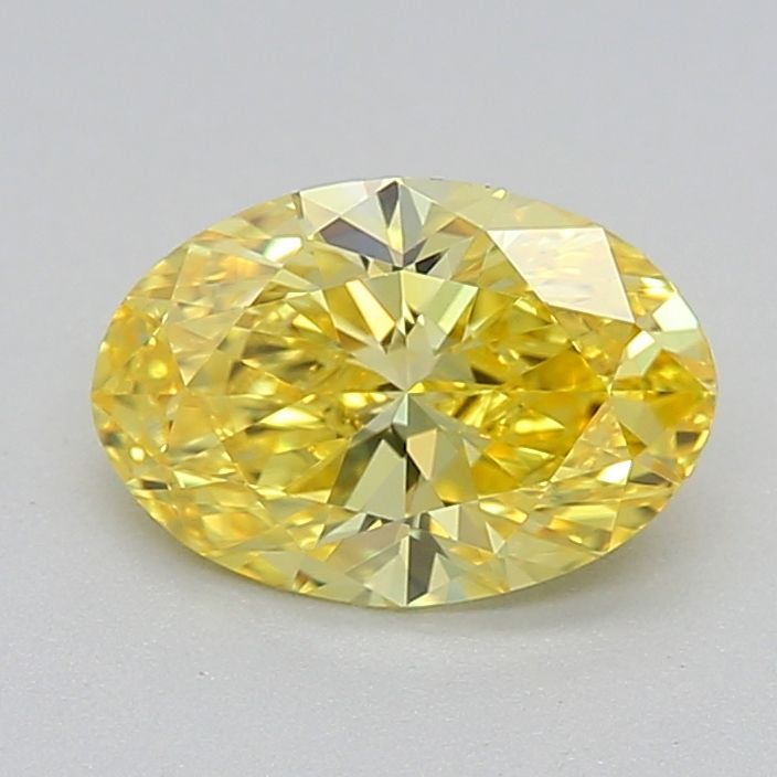 0.53 CT Fancy Vivid Yellow OVAL