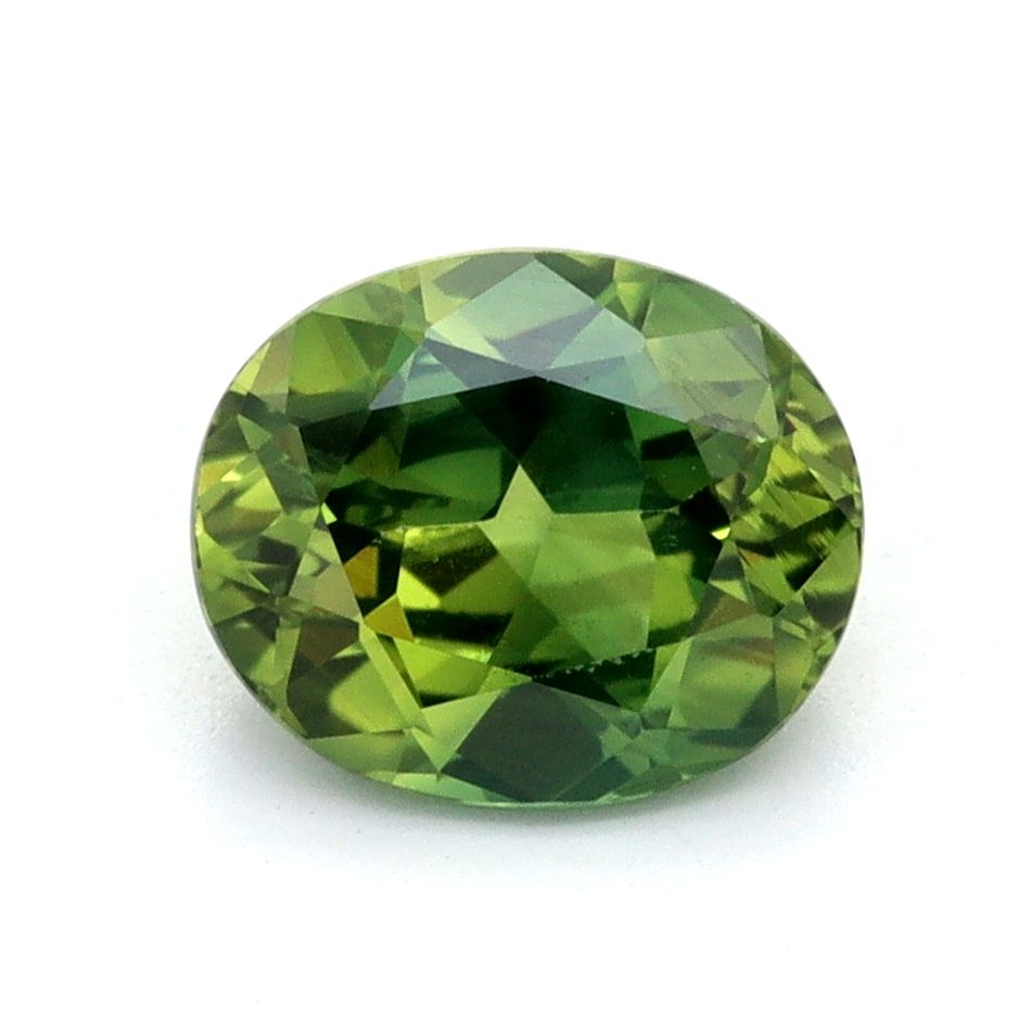 SAPPHIRE FACETED 0.89ct GREEN EC AUSTRALIA HEATED