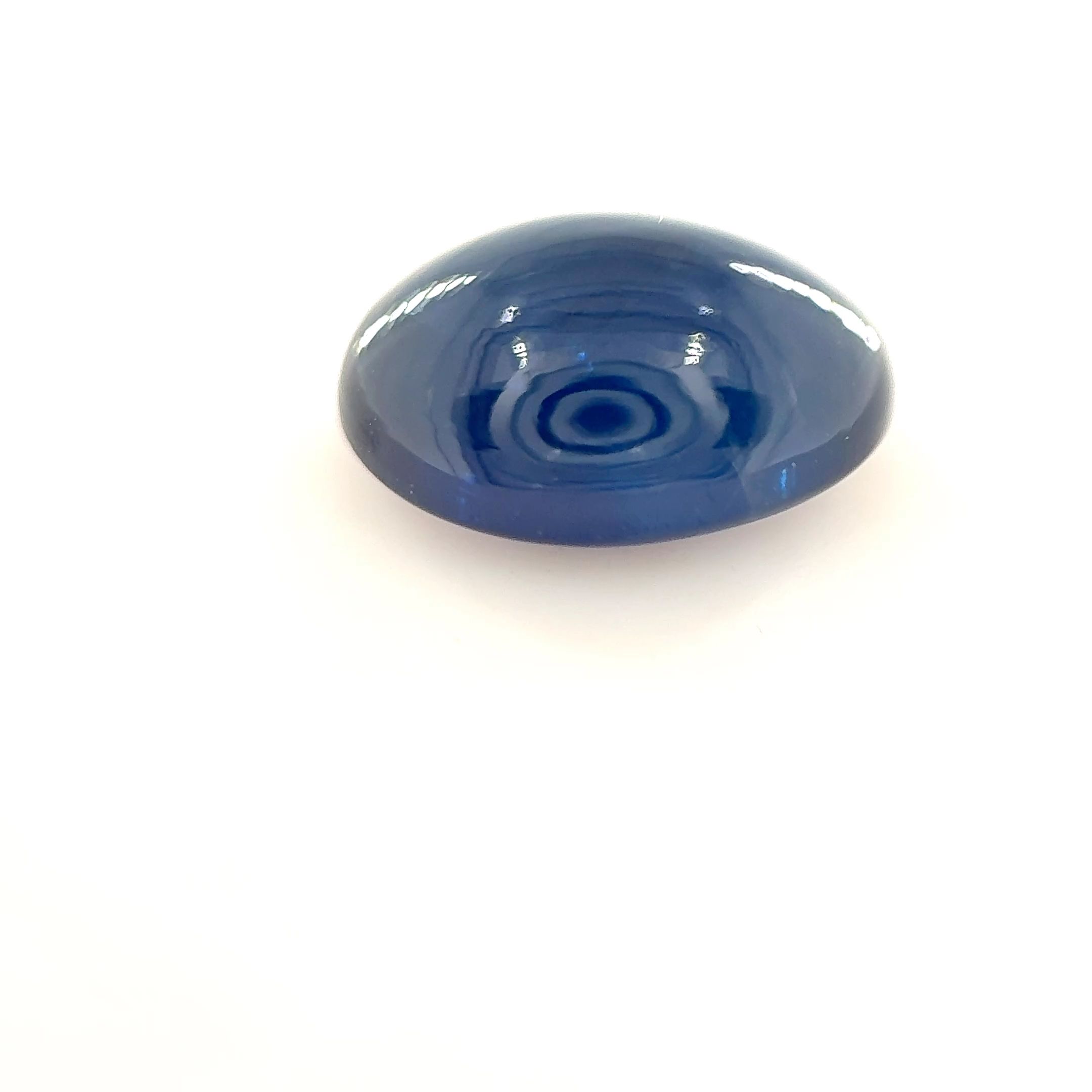 Szafir 3,32 ct, niebieski, kaboszon
