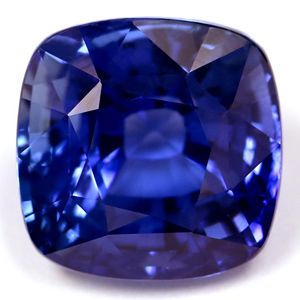 Szafir 8,69 ct, niebieski, szlif cushion