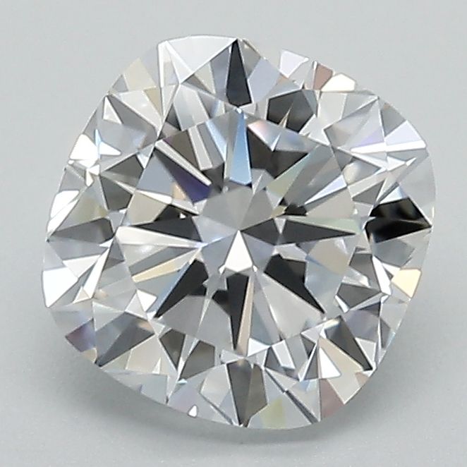 2.04-carat cushion diamond with F color, null cut, and VS1 clarity.