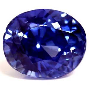 Szafir 3,45 ct, niebieski, szlif owalny