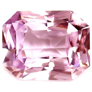 Szafir 1,11 ct, różowy, szlif szmaragdowy