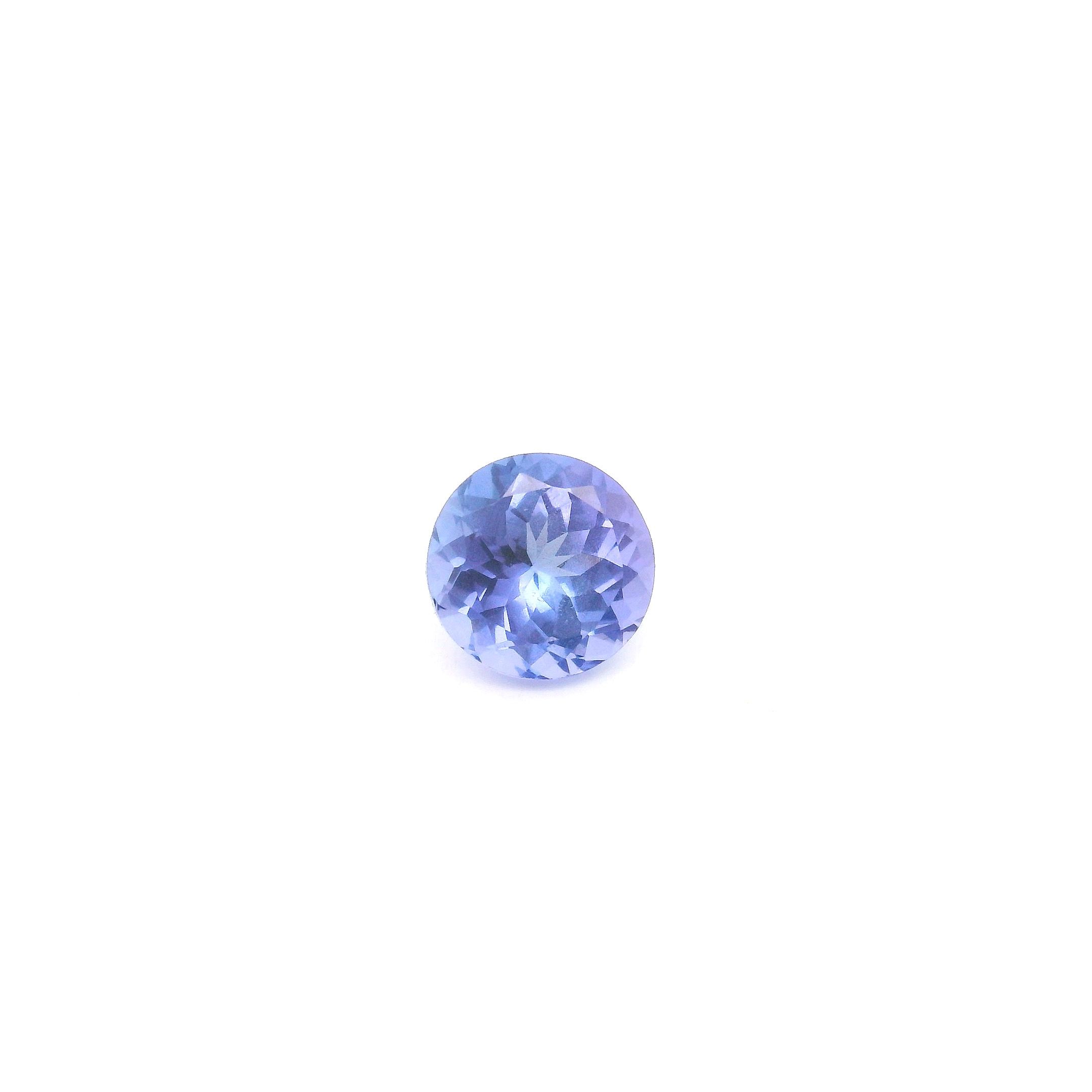 Tanzanit 1,49 ct, niebieski, szlif okrągły