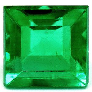 Szmaragd 1,71 ct, zielony, szlif kwadratowy