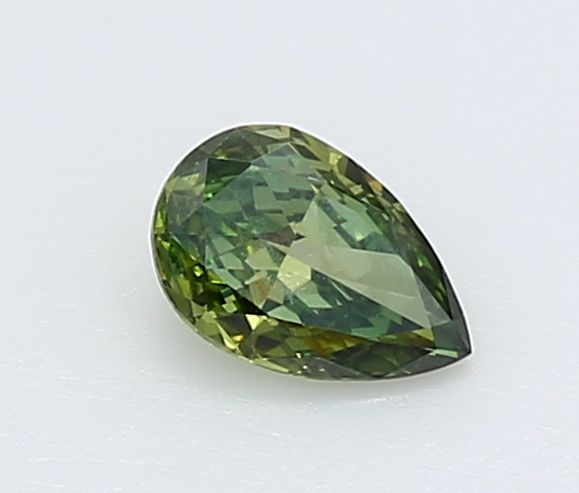 0.24 CT Fancy Vivid Green PEAR