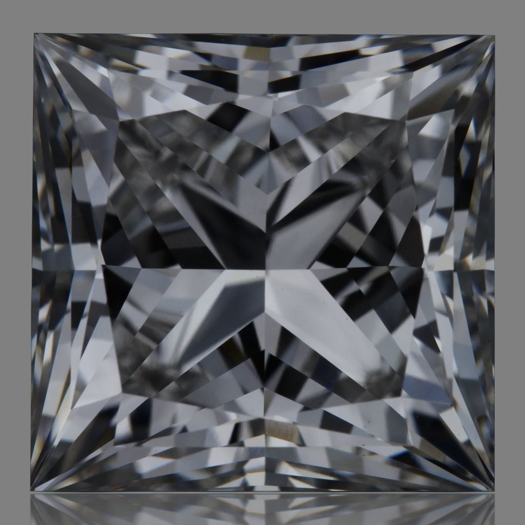 6.81 carat f VVS2 EX Cut IGI princess diamond