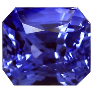 Szafir 3,21 ct, niebieski, szlif szmaragdowy