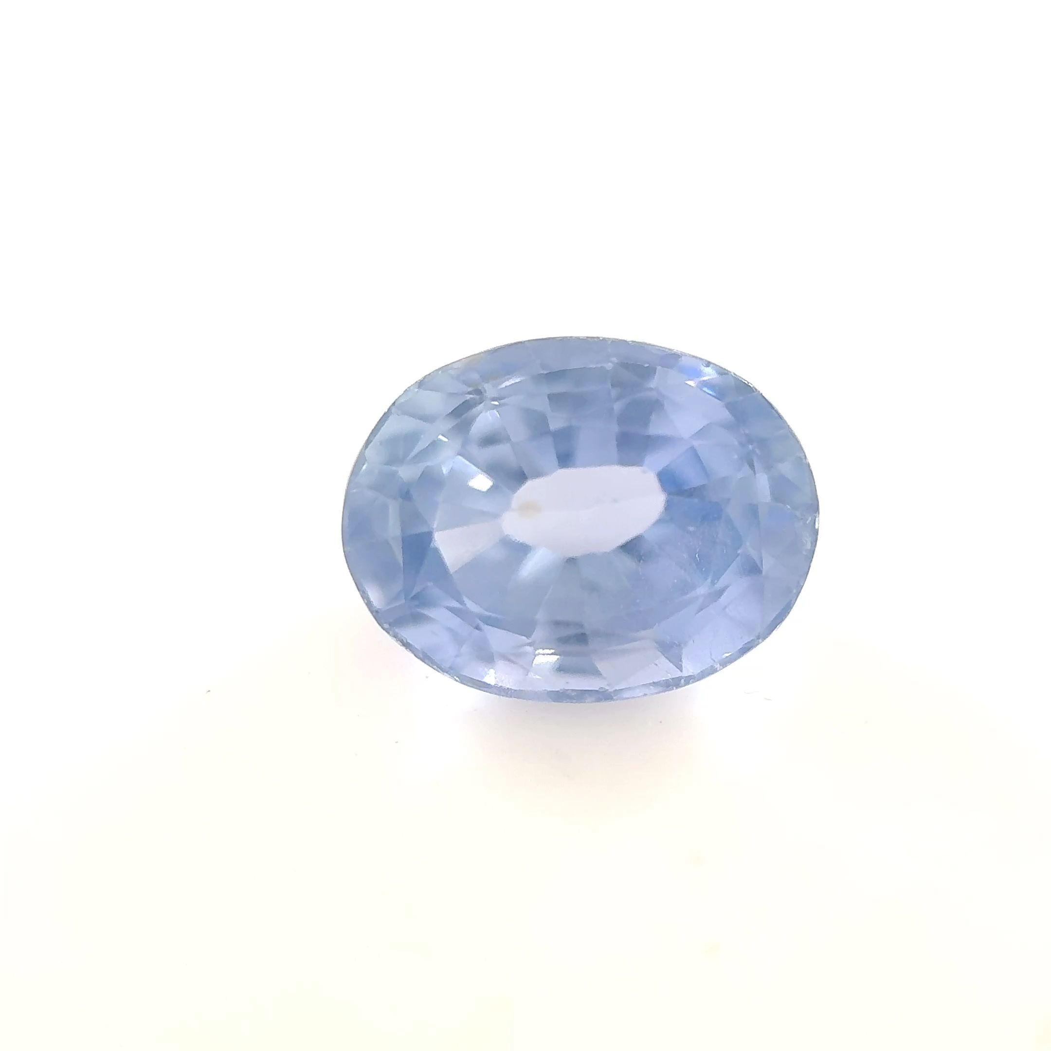 SAPPHIRE FACETED 2.51ct BLUE Vivid light EC SRILANKA HEATED