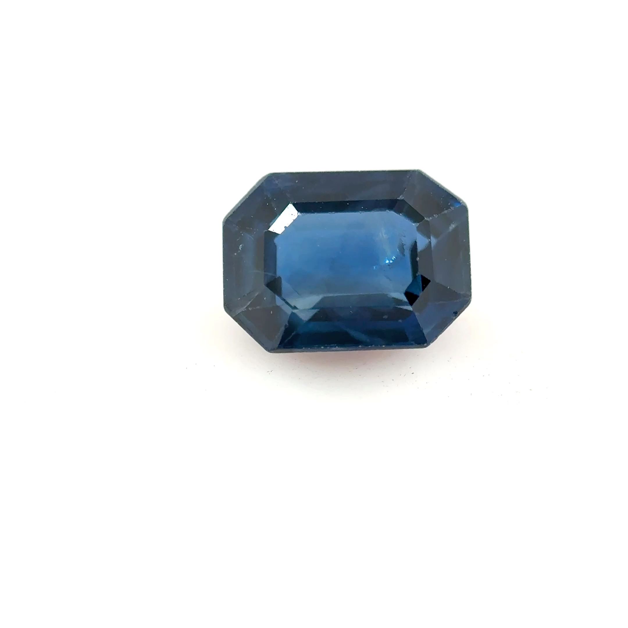 Szafir 1,18 ct, niebieski, szlif szmaragdowy