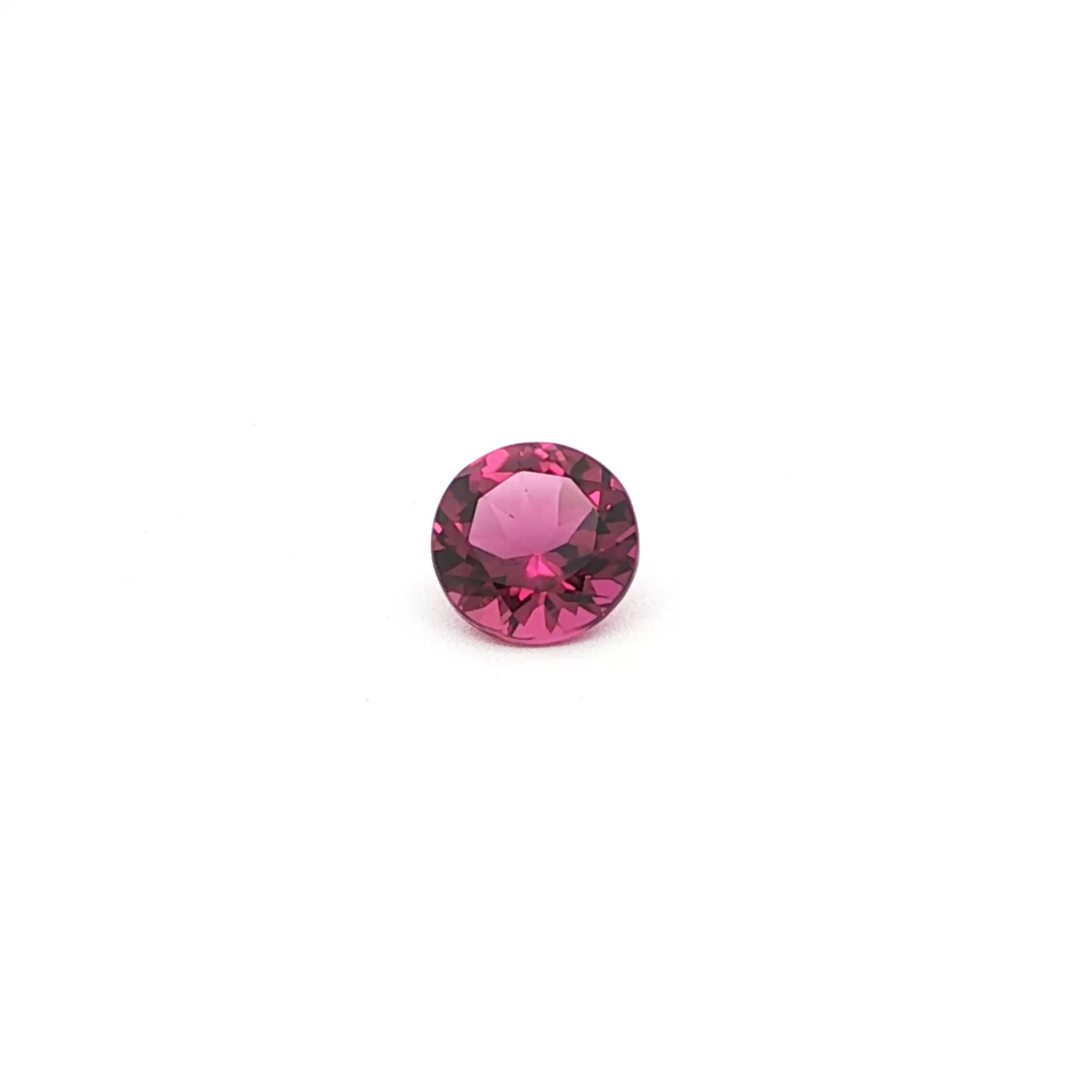Turmalin 1,05 ct, czerwony, szlif okrągły