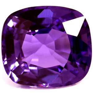 Szafir 1,87 ct, purpurowy, szlif cushion