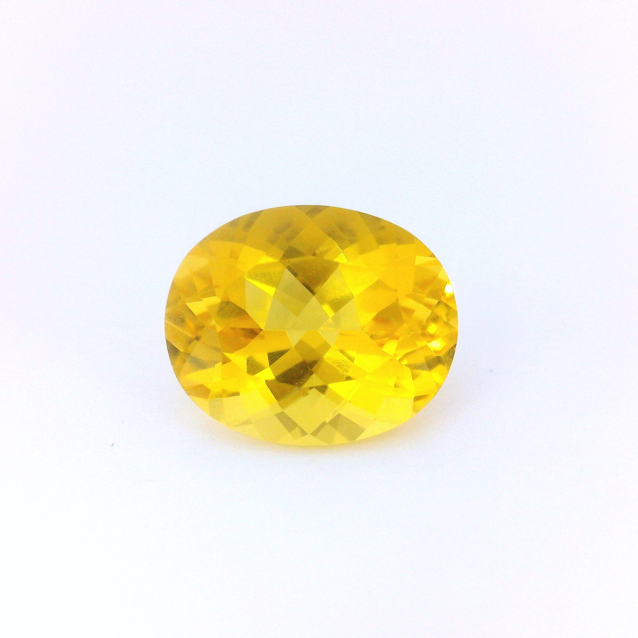 Heliodor 3,39 ct, żółty, szlif owalny