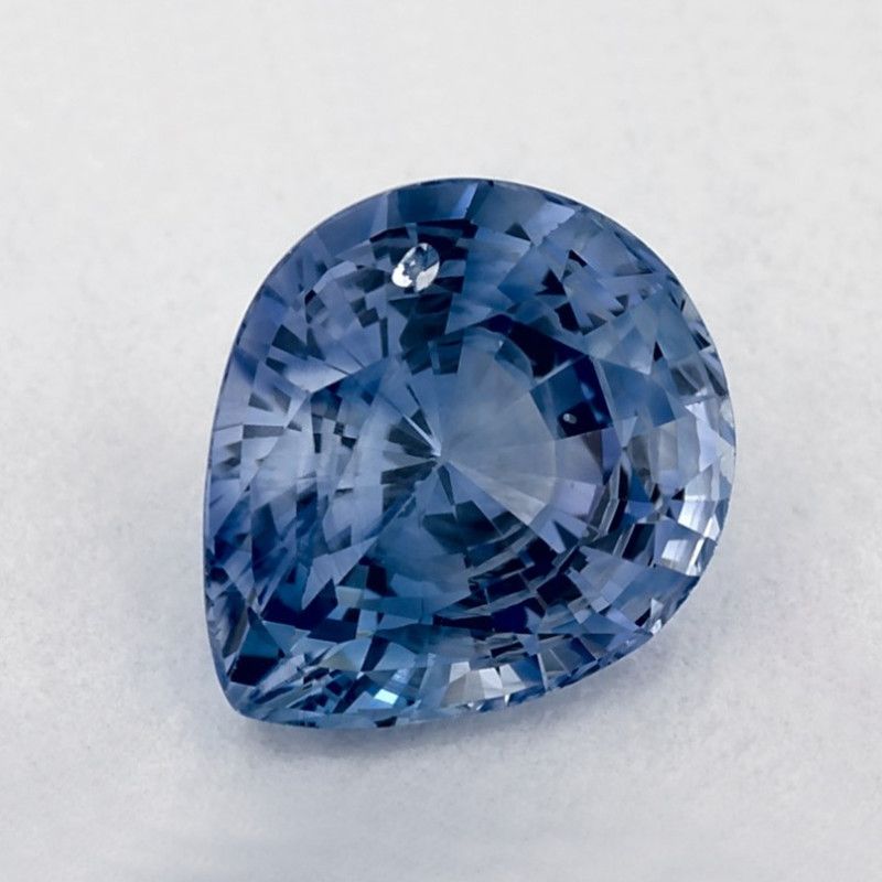 Szafir 1,13 ct, niebieski, szlif gruszka