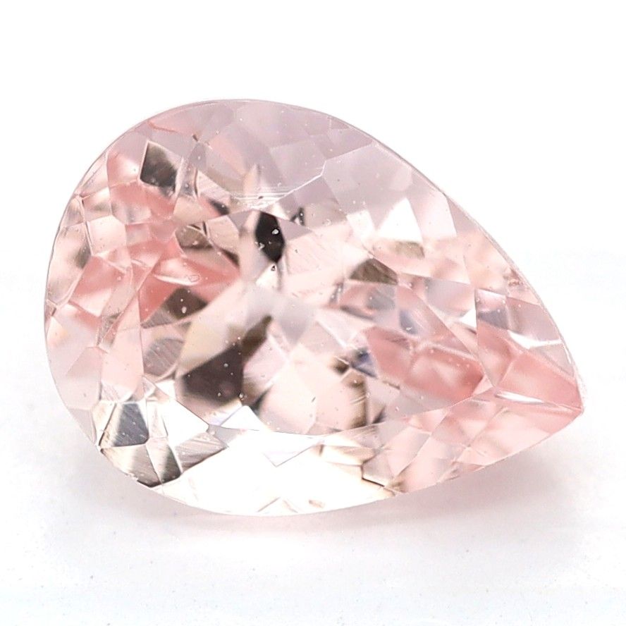 Morganit 1,15 ct, różowy, szlif gruszka