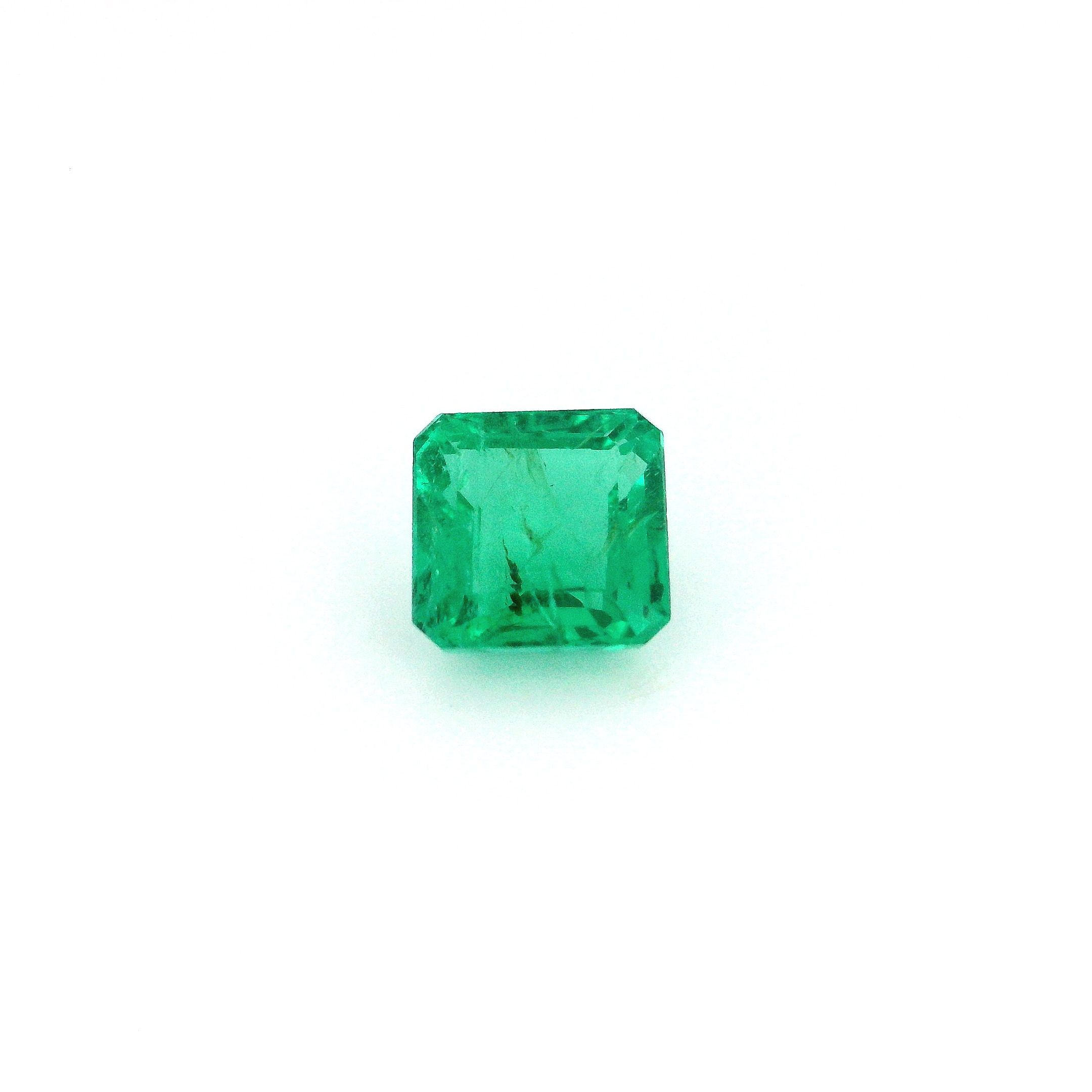 Szmaragd 1,19 ct, zielony, szlif ośmiokątny