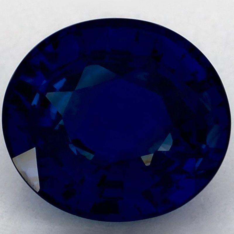 Szafir 2,47 ct, niebieski, szlif owalny