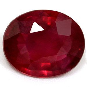 Rubin 2,07 ct, czerwony, szlif owalny