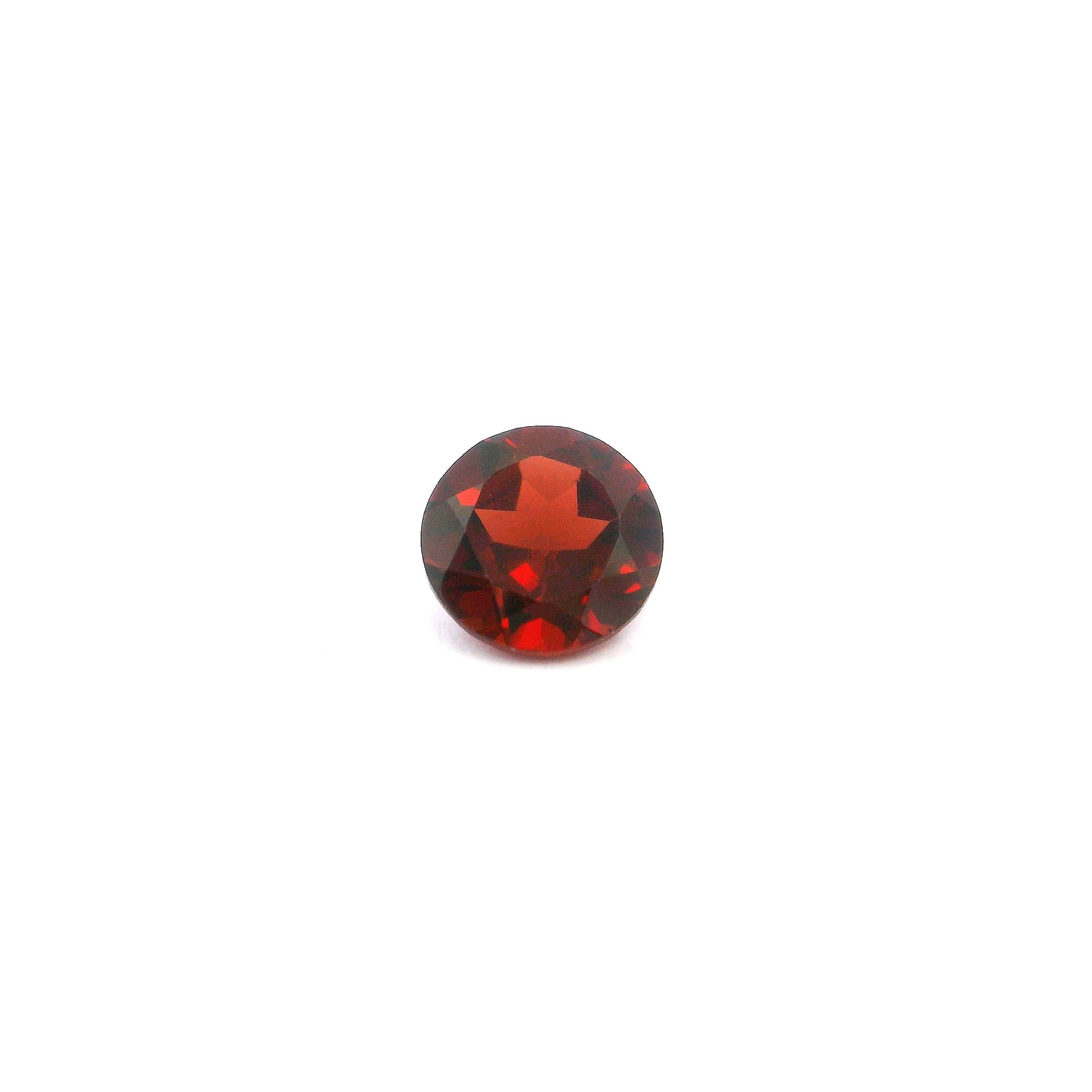 Granat 1,31 ct, czerwony, szlif okrągły