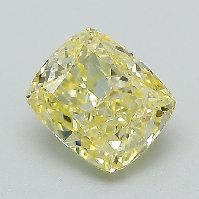 1.07 CT Fancy Intense Yellow CUSHION MODIFIED