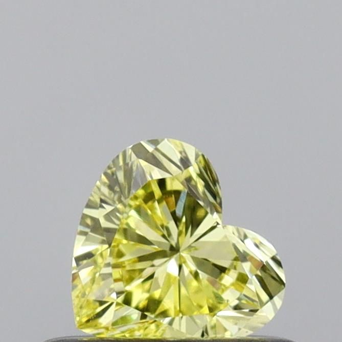 0.33 CT Fancy Vivid Yellow HEART