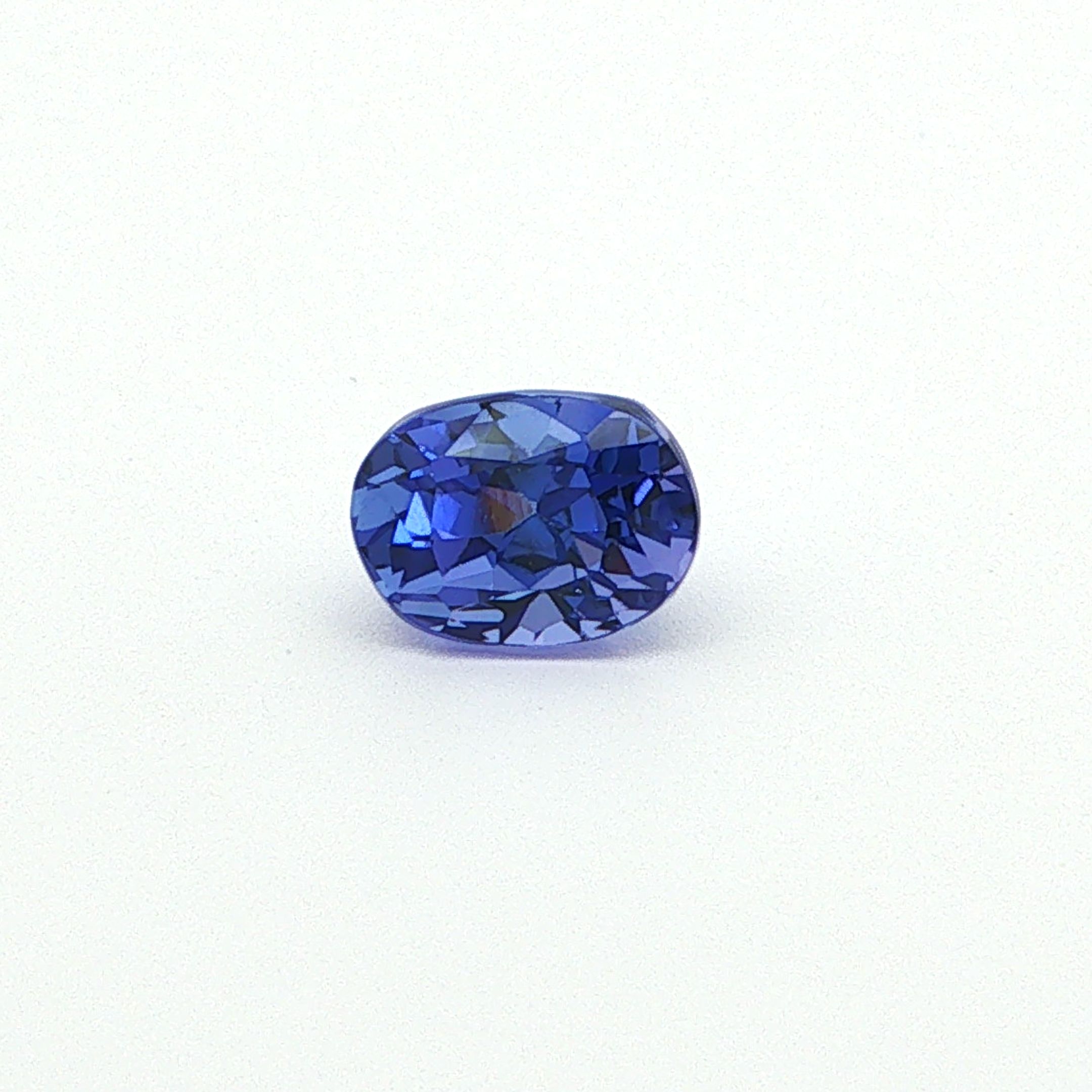 Tanzanit 2,11 ct, niebieski, szlif owalny