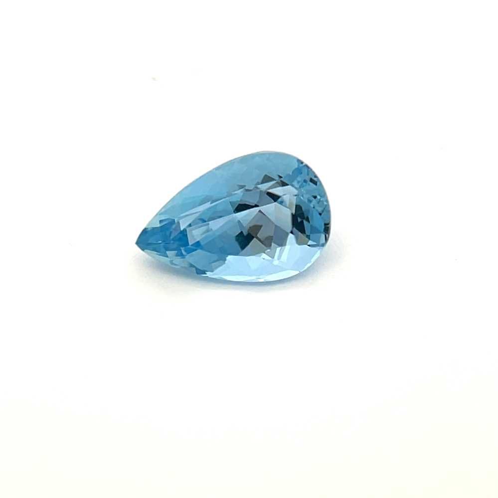 AQUAMARINE FACETED 2.42ct BLUE Deep BLUE SI MOZAMBIQUE NONE