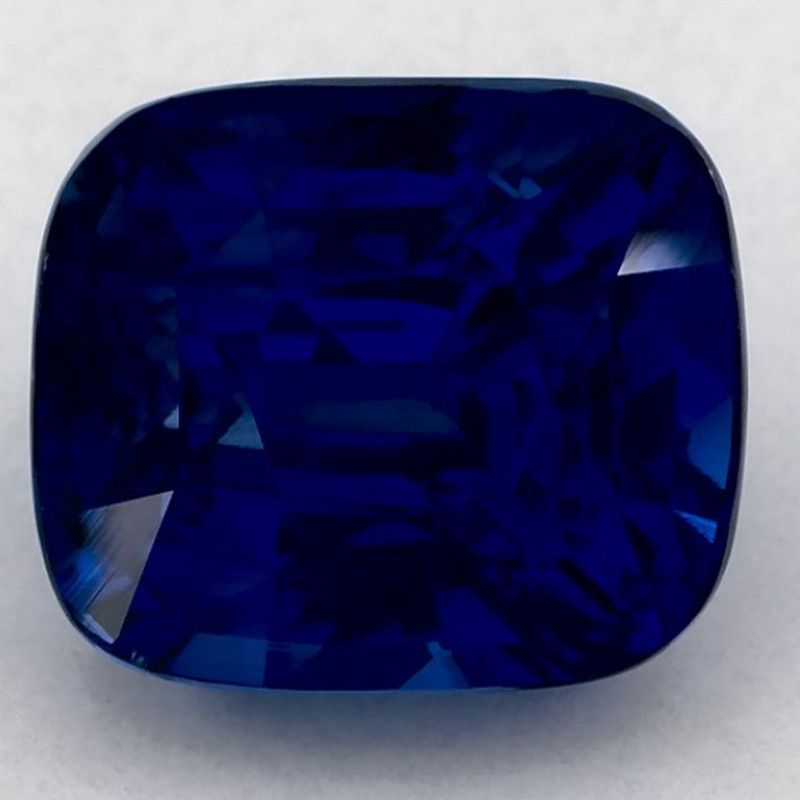 Szafir 6,09 ct, niebieski, szlif cushion