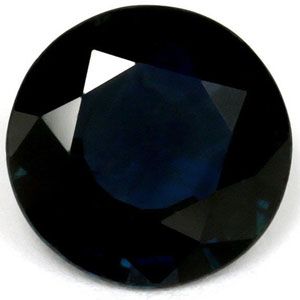 Szafir 1,51 ct, niebieski, szlif okrągły