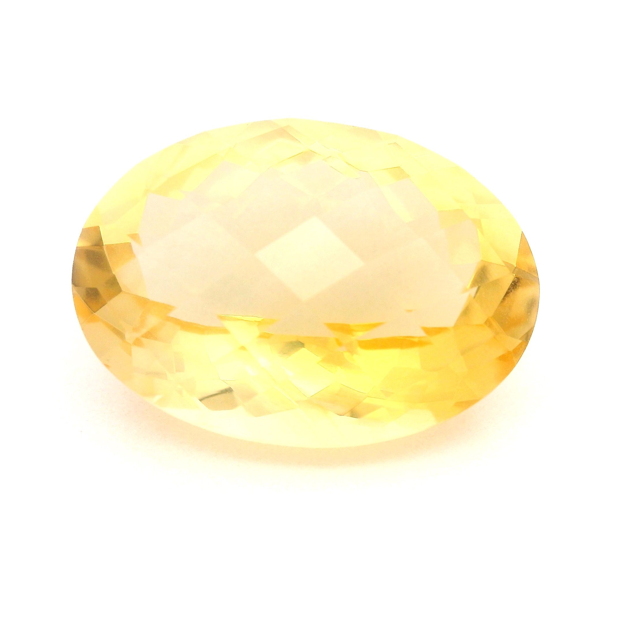 CITRINE FACETED 11.9ct YELLOW Medium Intense EC BRAZIL NONE