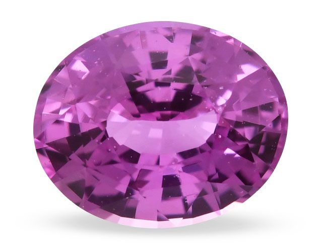 Szafir 1,51 ct, różowy, szlif owalny